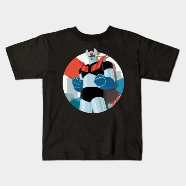 The First Robot Kids T-Shirt by Siderjacket